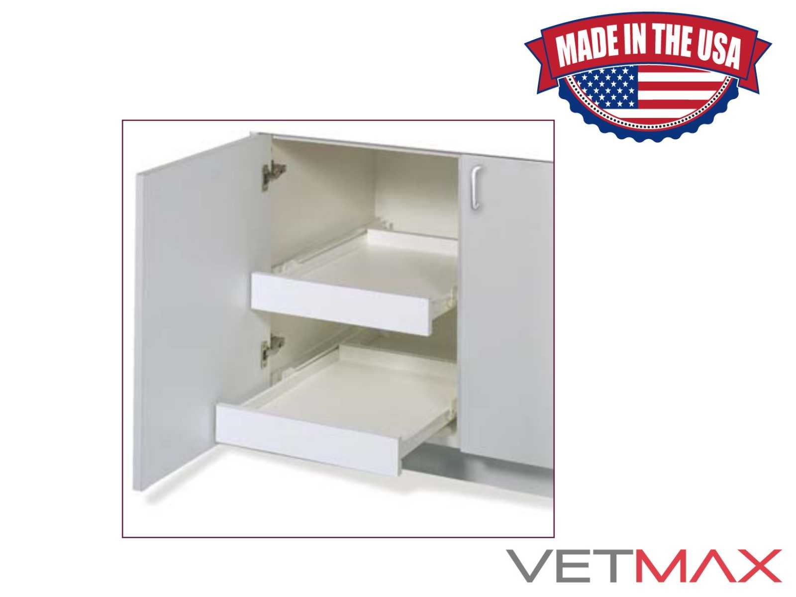 Premier Laminated Pull-Out Trays for Wet/Treatment Tables - VETMAX®