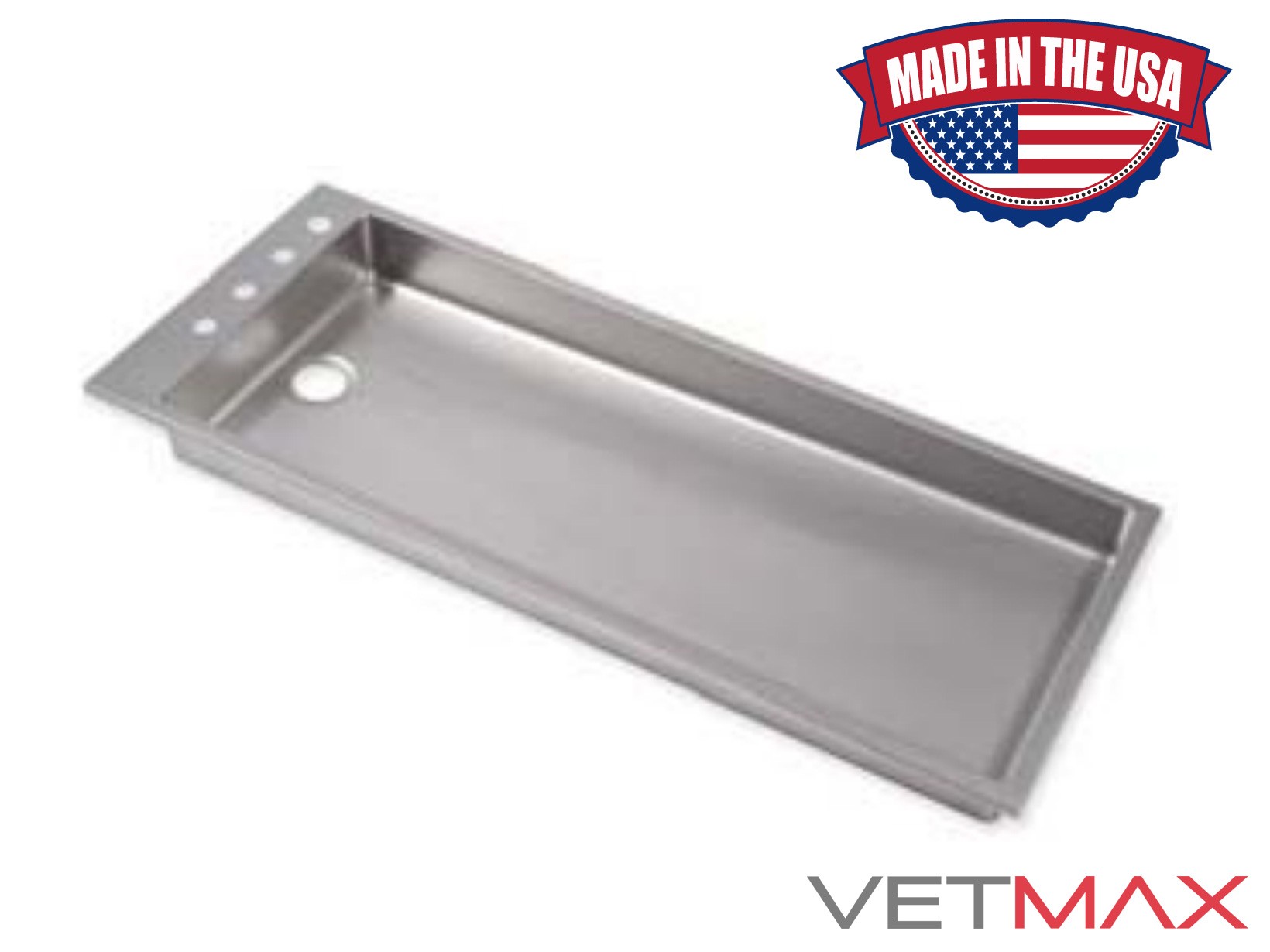 Stainless Steel 6 Single Depth Wet Tub Vetmax®